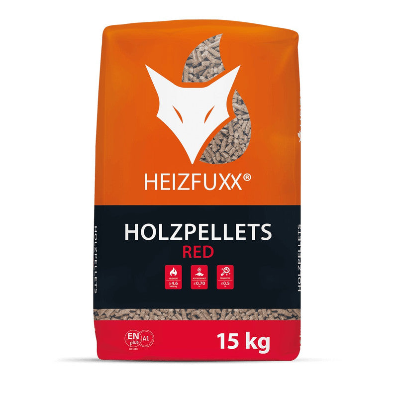 Heizfuxx Holzpellets Red 975 kg Palette ENplus A1 65 x 15 kg